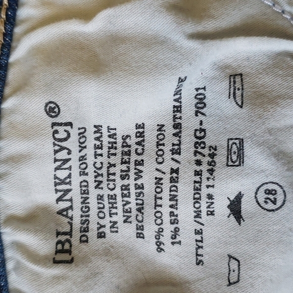blank NYC Reade Rip Rep Mid Rise Skinny Jeans, Size 28 - Picture 15 of 16